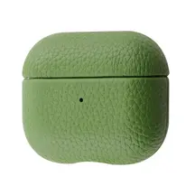 Чехол Leather Case AirPods 3 olive, Колір: Зелений, Оригінальна назва кольору: Olive