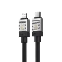 Кабель Baseus CoolPlay Series Fast Charging Type-C to Lightning 20W (1m) (black) (CAKW000001)