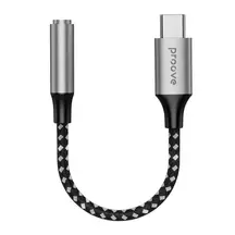 Перехідник AUX Proove SoundMesh Type-C to 3.5mm (gray) (ACSM00005201)