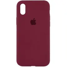 Чохол Apple iPhone X/ XS Silicone cases full cover Plum