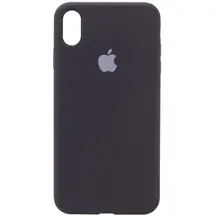 Чохол Apple iPhone X/ XS Silicone cases full cover Midnight Black