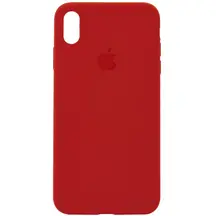 Чохол Apple iPhone X/ XS Silicone cases without cover charging socket Plum