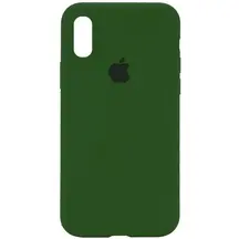 Чохол Apple iPhone X/ XS Silicone cases without cover charging socket Navy Blue
