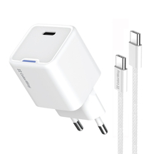 Мережевий зарядний пристрій Colorway GaN Mini 30W PD Port PPS USB (Type-C PD + USB QC4.0) білий