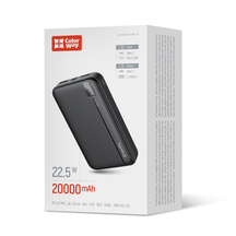 Універсальна мобільна батарея ColorWay Power Bank 20 000 mAh Portable Charger (USB QC3.0 + USB-C PD22.5W) Black
