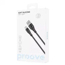 Кабель Proove Soft Silicone Type-C 2.4A (1m) Black