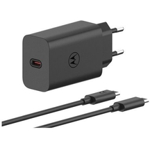Мережевий зарядний пристрій Motorola 68W USB-С + 1m Black (PG38C06281)