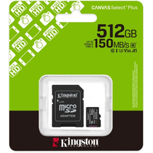 Карта пам'яті Kingston 512GB microSDXC Canvas Select Plus Gen3 (SDCS3/512GBSP)