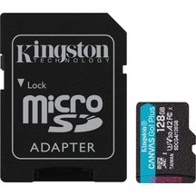 Карта пам'яті Kingston microSDXC 128GB Canvas Go Plus Gen4 +ADP