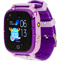 Дитячий годинник AmiGo GO005 4G WIFI Thermometer Purple