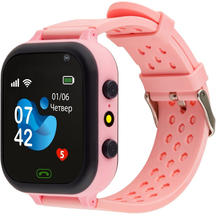 Дитячий годинник AmiGo GO009 Camera+LED WIFI Pink