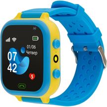 Дитячий годинник AmiGo GO009 GLORY Camera+LED WIFI Blue-Yellow