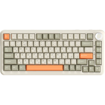 Бездротова механічна клавіатура Ajazz AK820 MAX Flying Fish Switch Retro Colour - 8000 mAh (AK820MAX