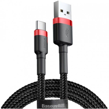 Кабель Baseus Cafule Type-C 2A (2m) red/black