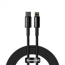 Кабель Baseus Tungsten Gold Type-C to Lightning PD 20W (2m) Black (PB2802Z)