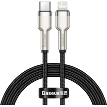 Кабель Baseus Cafule Metal Type-C to Lightning PD 20W (1m) (black)