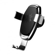 Автотримач з бездротовою зарядкою Rock Wireless Charging Gravity Car Mount 7.5W/10W Silver (RWC0246)