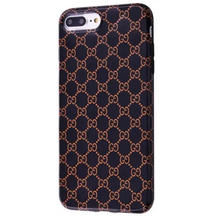 Чехол Brand Gucci Apple iPhone 7 Plus/8 Plus Black pattern