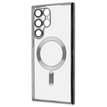 Чохол WAVE Metal Color Case with Magnetic Ring Samsung Galaxy S22 Ultra Silver