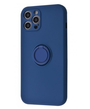 Чехол Light Color Ring Apple iPhone 12 Pro Dark blue