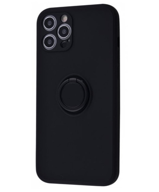 Чехол Light Color Ring Apple iPhone 12 Pro Black