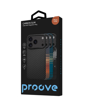 Чохол Proove Carbon Slim with Magnetic Ring iPhone 17 Pro Onyx