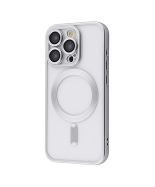 Чохол Metal Matte Case with Magnetic Ring iPhone 16 Pro White titanium
