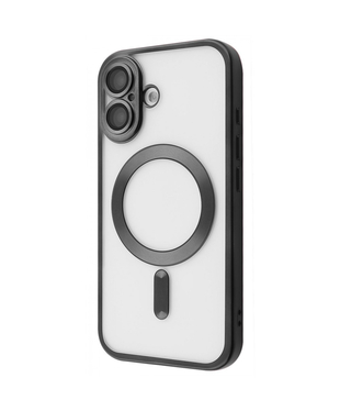 Чохол Metal Matte Case with Magnetic Ring iPhone 16 Black