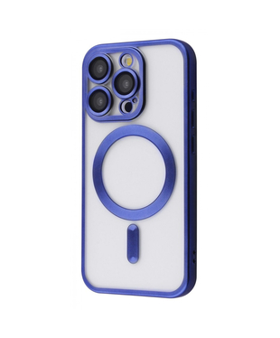Чохол Metal Matte Case with Magnetic Ring iPhone 15 Pro Max Blue titanium