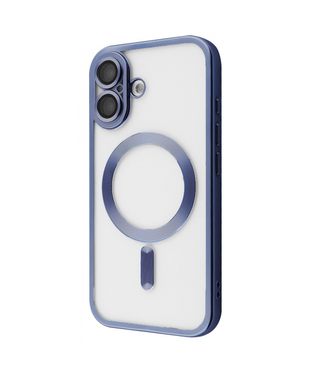 Чохол Metal Matte Case with Magnetic Ring iPhone 16 Midnight blue