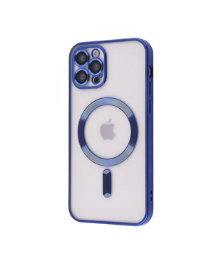 Чохол Metal Matte Case with Magnetic Ring iPhone 12 Pro Midnight blue