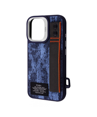 Чохол Kajsa Outdoor Collection Tie Dye with Magnetic Ring iPhone 16 Blue
