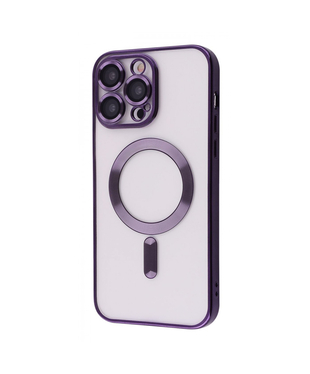 Чохол Metal Matte Case with Magnetic Ring iPhone 13 Pro Deep purple