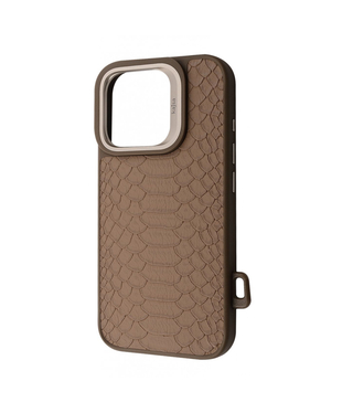 Чохол Kajsa Snake Pattern with Magnetic Ring iPhone 16 Pro Max Desert titanium