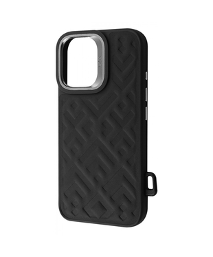 Чохол Kajsa Rhombus Collection with Magnetic Ring iPhone 16 Black