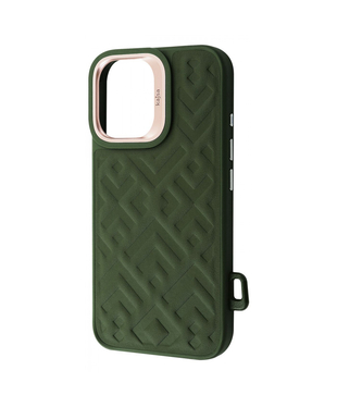 Чохол Kajsa Rhombus Collection with Magnetic Ring iPhone 16 Olive