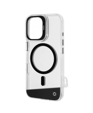 Чохол Kajsa Aluminium Shield with Magnetic Ring iPhone 16 Gun metal
