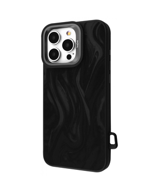 Чохол Kajsa Fluid Art with Magnetic Ring iPhone 16 Pro Max Black