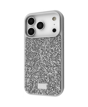 Чохол Bling World Rock Diamond (TPU) iPhone 17 Pro Max Silver
