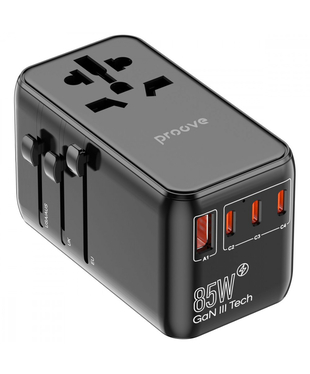 Універсальний адаптер Proove Trip 85W Black