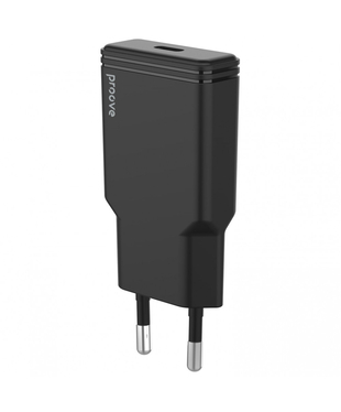 Мережевий зарядний пристрій Proove Slender 20W (Type-C) Black