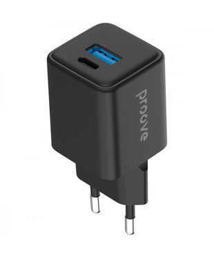 Мережевий зарядний пристрій Proove Pocket GaN 30W (Type-C + USB) Black