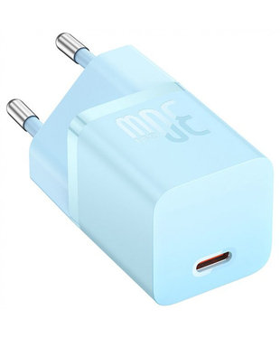 Мережевий зарядний пристрій Baseus GaN5 Mini Fast Charger Type-C 30W Blue
