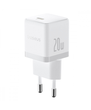 Мережевий зарядний пристрій Baseus Palm Fast Charger Type-C 20W White