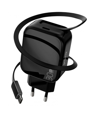 Мережевий зарядний пристрій Proove Fixtape GaN Type-C 30W Black