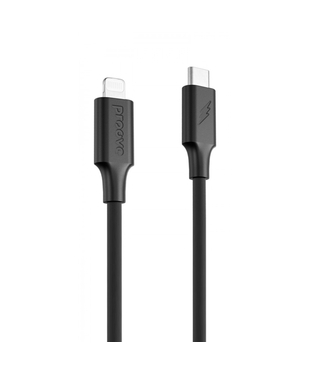 Кабель Proove Striped Silicone Type-C to Lightning (1m) Black