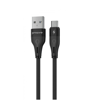 Кабель Proove Soft Silicone USB to Micro USB 2.4A (1m) Black