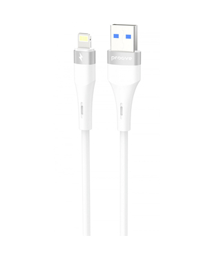 Кабель Proove Light Silicone Plus USB to Lightning 2.4A (1m) White
