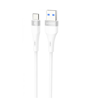 Кабель Proove Light Silicone Plus USB to Type-C 3A (1m) White