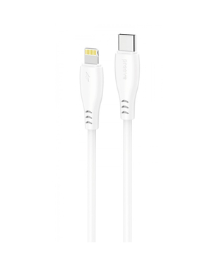Кабель Proove Simple Silicone Type-C to Lightning 27W (1m) White